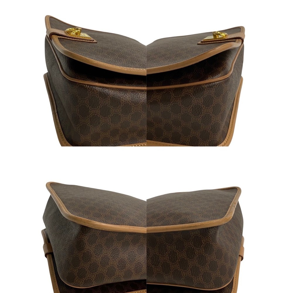 Celine Brown Macadam Triomphe Bag Ring Shoulder - image 8